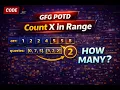 Count X in Range of Sorted Array GFG POTD Binary Search Java
