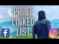 How To Print Node Values of a Linked List Recursively