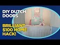 DIY Dutch Door Replacement for Under 100