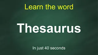 Thesaurus Pronunciation Meaning Examples Synonyms English Vocabulary
