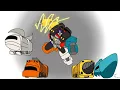 Transformers Superlink Energon Optimus Prime Version 2 0 in a transformation loop for 2 53 minutes