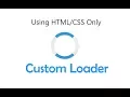 How to create page Loader using HTML and CSS only