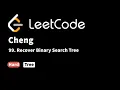 LeetCode 99 Recover Binary Search Tree