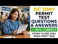 NC DMV Permit Test Questions and Answers 100 Correct