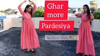 soulful semi classical dance solo ghar more pardesiya stage performance anshika joshi dance