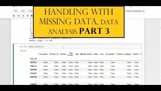 Handling missing values in pandas dataframe PART 3 sales data analysis series