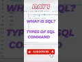SQL Day 1 What is SQL Types of SQL Commands Explained SQL Tutorial for Beginners