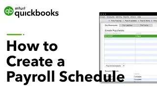How to Create a Payroll Schedule in QuickBooks Desktop