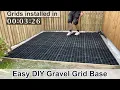 DIY Gravel Grid Base - Strong Easy Better Drainage Than Concrete