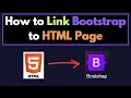 How to Add Bootstrap CDN Link in HTML How to use Bootstrap