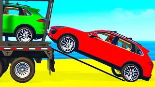 COLOR SUV CARS Transportation In Spiderman Cartoon W Colors 