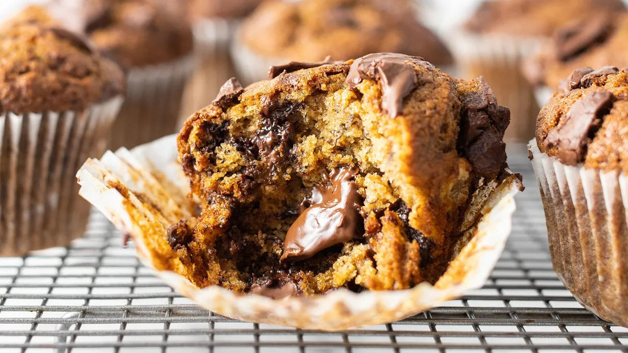 BEST EVER Chocolate Chip Banana Muffins