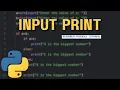 input and print in 5 minutes beginner-friendly Python tutorial