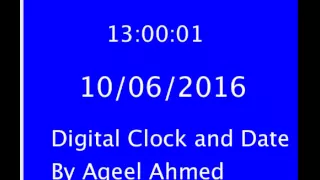 Digital Clock using Processing