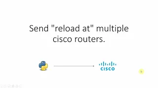 Reboot multiple cisco routers with python