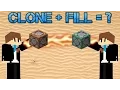 How To Combine the Clone Command with Fill Command - Minecraft Tutorial