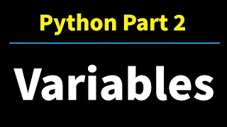 Python Part 2 Introduction to Variables