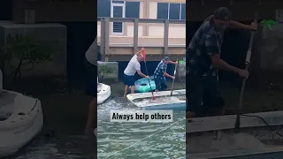 It isn’t hard to help others when they need help #sailboat #sailingadventure #boat #florida #rescue