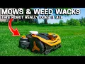 First Robot Lawn Mower with a BUILT-IN String Trimmer - Worx Landroid Vision Cloud