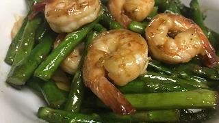 Stir Fry Chicken Asparagus in Hoisin Sauce. 