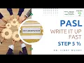 PASL Write It Up Fast Step 5