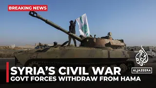 Syrian army withdraws from Hama as opposition forces enter key city