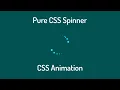 Pure CSS Spinner Animation CSS Animation