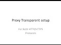 Setup your proxy as transparent for both protocols