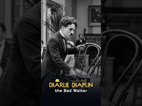 Charlie Chaplin as a waiter: 0% service, 100% comedy! 😂#charliechaplin