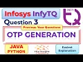 Infosys InfyTq Coding Question3 InfyTq Previous Slot Coding Question Answer Explained Java Python