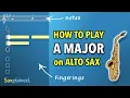 A Major Scale Tutorial Alto Sax Saxplained