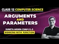 Arugments and Parameters Working with Functions Class 12 Computer Science Python Class 12