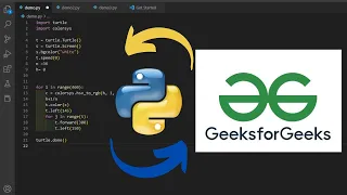 Geeks for Geeks Logo Animation with Python