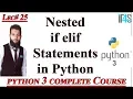 Python Tutorial in Urdu Hindi IT4Solutions Nested If Statements in Python Nested If else