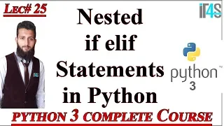 Python Tutorial in Urdu Hindi IT4Solutions Nested If Statements in Python Nested If else