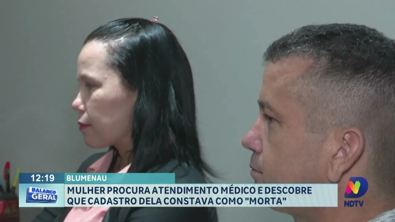 Mulher procura atendimento médico em Blumenau e descobre que cadastro dela constava como "morta"