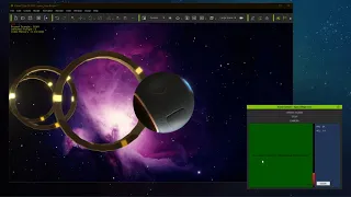Space Rings - iClone editor Python game first draft static fire test