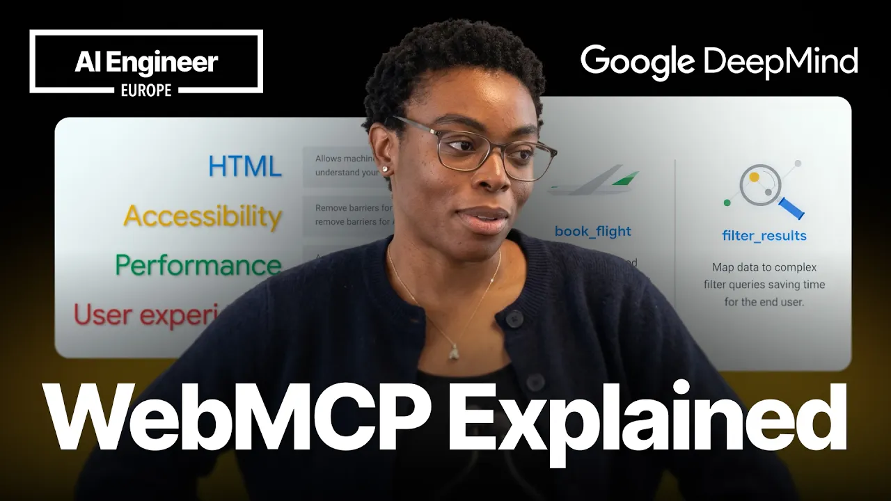 The agent-ready web: Simplify user actions with WebMCP — Tara Agyemang, Google: video thumbnail