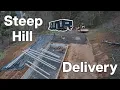 Challenging Home Delivery Steep Gravel Driveway vs Wolf Industries