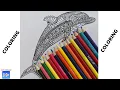 CUTE DOLPHIN COLORING -