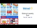 Walmart weekly flyer Feb 26 - Mar 04
