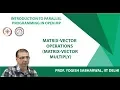 Matrix-Vector operations Matrix-Vector Multiply