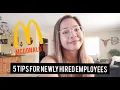 5 TIPS for Newly Hired McDonald s Teen Employees UPDATES 7 Months of Working