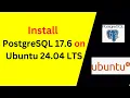How to Install Configure PostgreSQL 17 6 on Ubuntu 24 04 LTS