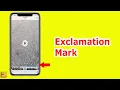Why there is an exclamation mark on iPhone Photos and how to remove it