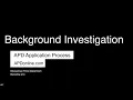6 - Background Investigation
