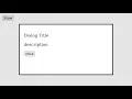 How to animate transition HTML dialog component