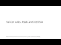 Nested Loop Break and Continue in Swift