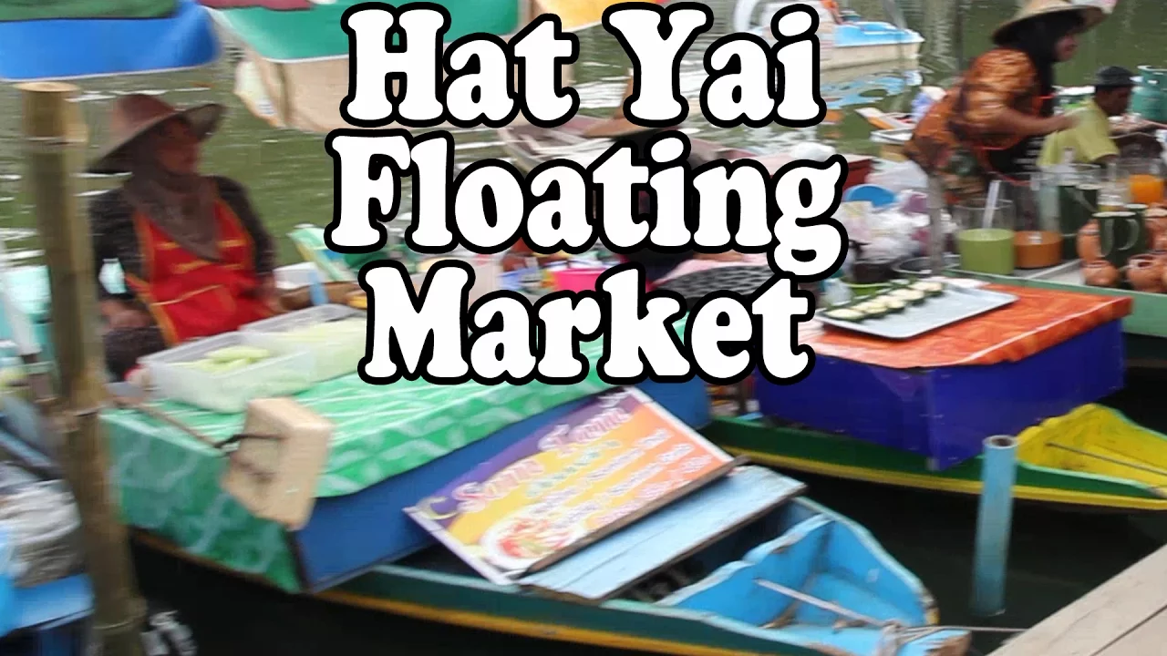 Hat Yai Floating Market. Thai Street Food & Shopping at a Thai Food Market in Thailand