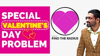 Valentine s Day Special Math Problem How To Find The Radius Of Circumcircle Aman Sir